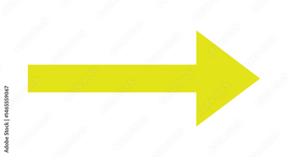 Poster yellow right arrow,arrow pointing right,minimalist yellow arrow designright-pointing arrow graphic w