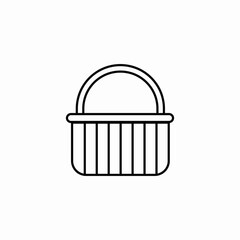 shopping basket icon sign vector