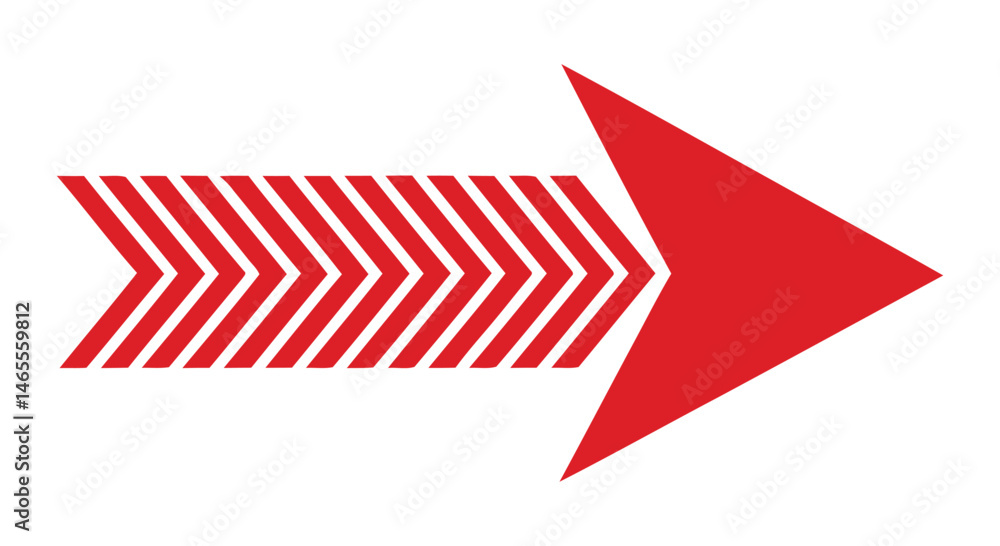 Aufkleber red right arrow,red arrow pointing right,red arrow illustration isolated,right-pointing minimalist a