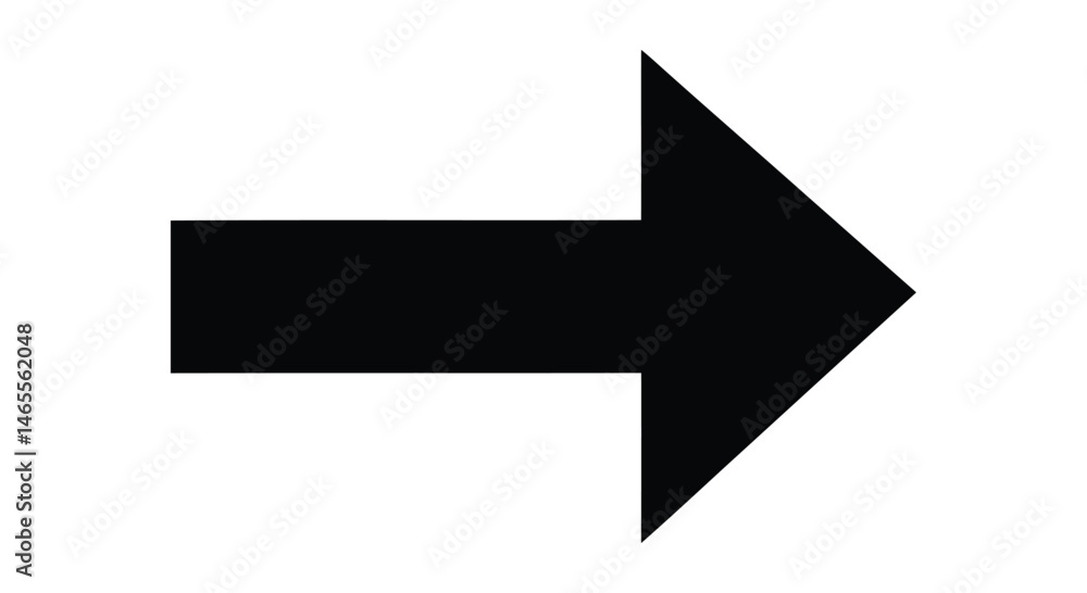 Poster black right arrow,black arrow pointing right,black arrow illustration isolated,right-pointing minima