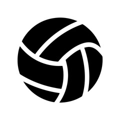 Fototapeta premium Volleyball, a black and white vector image for sports and recreation