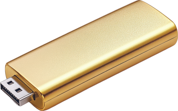 Gold-Colored Portable Digital Media Device