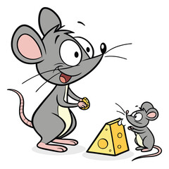 mouse and cheese
