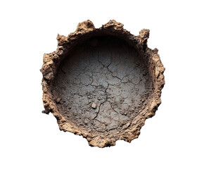 Excavation activity soil sample earth science lab field study isolated on transparent background