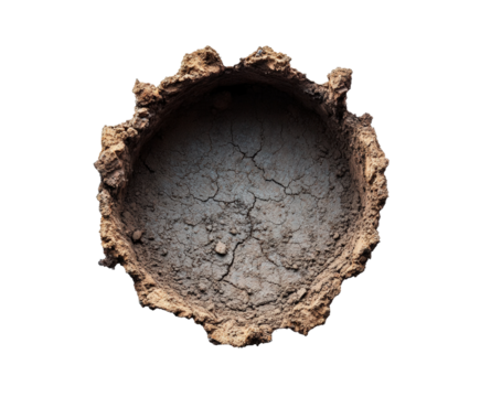 Excavation activity soil sample earth science lab field study isolated on transparent background