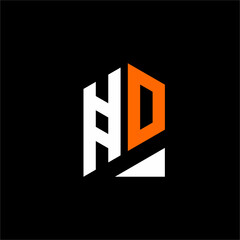 Abstract HD initial letter logo design.
