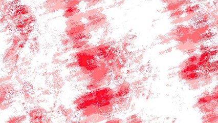 Red, White Brushstrokes, Abstract Texture