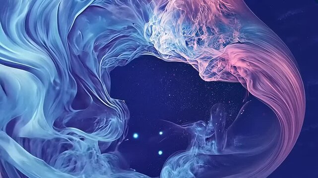 Abstract swirling shapes