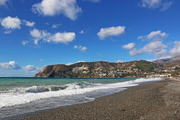 Obraz premium La Herradura beach in Andalucia, Spain 
