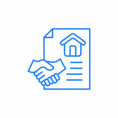 agreement document icon sign vector