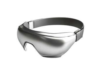 Modern Silver Sleep Mask, Relaxation Device, cut out transparent