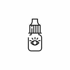 eye drops icon sign vector