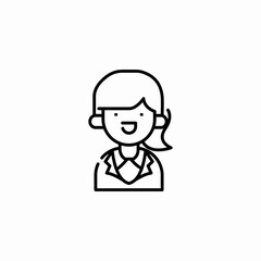 female pharmacist icon sign vector