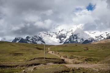Snow-covered peaks of the Ausangate mountains