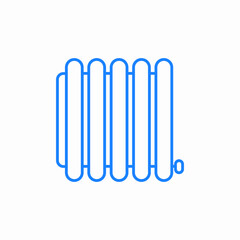 heating radiator icon sign vector