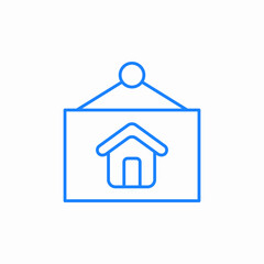 house blueprint icon sign vector