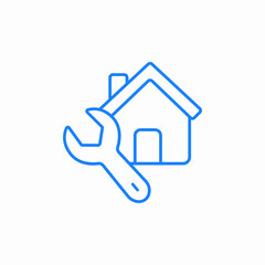 house repair icon sign vector