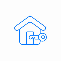 key house icon sign vector