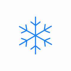 large snowflake icon sign vector