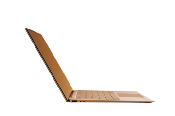 Modern laptop computer PNG with a transparent background

