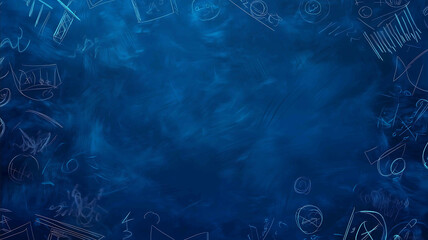 blue navy background education theme