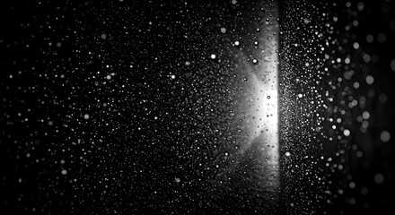 Obraz premium Ephemeral Glimmer Through Condensed Moisture, Abstract Window View