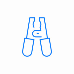 pliers tool icon sign vector