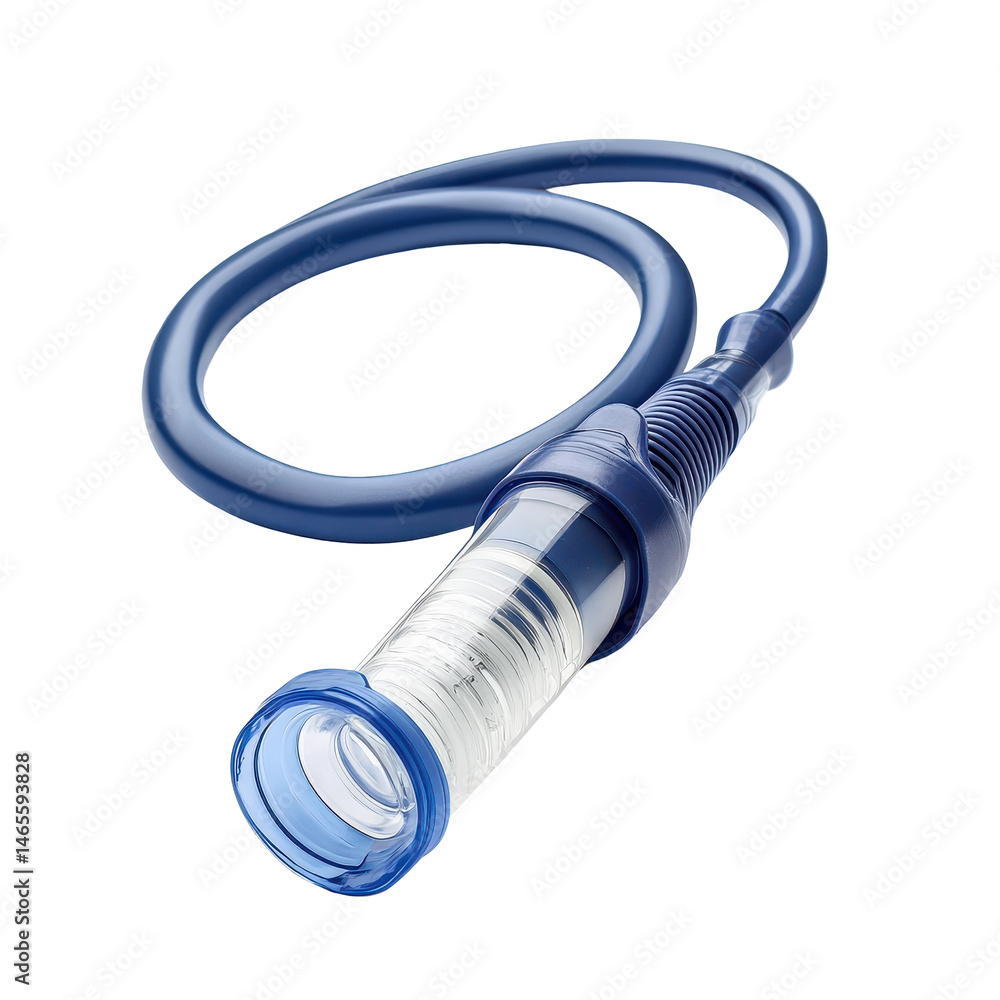 Poster spirometer isolated on transparent background