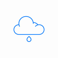 smallest rain icon sign vector