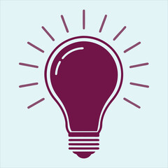 Creative Idea Concept with Lightbulb and Brain Symbols for Innovation Imagination and Problem Solving