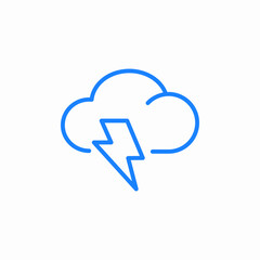 storm cloud icon sign vector