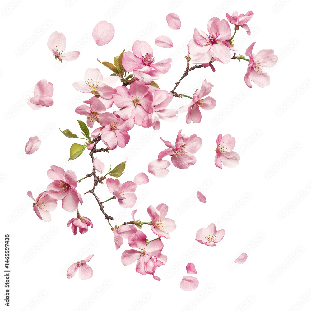 Poster springtide bliss isolated on transparent background