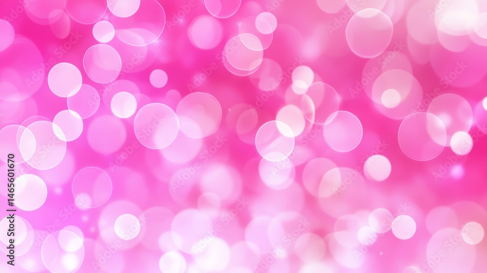 Aufkleber pink bokeh background - abstract pink bokeh background with soft, glowing circles. perfect for websi