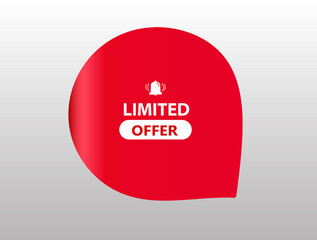  red sale website banner for limited offer banner and poster