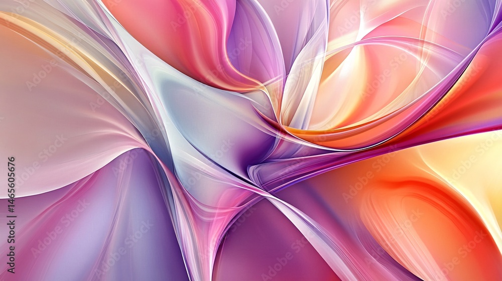 Poster abstract background with wavy lines flowing and mixing