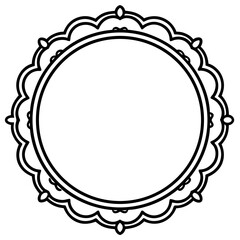 round ornamental frame