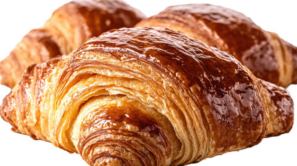 Fototapeta premium Golden Croissants, Delicious Bakery Treats