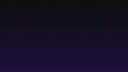 Horizontal animation of a dark purple grid background with subtle wavy motion. Futuristic minimal HUD-style digital backdrop for tech, UI or video overlays.