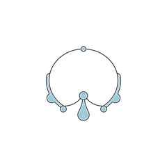 Logo design of a monoline bracelet, symbolizing elegance, simplicity, and sophistication, often featuring clean lines and minimalist design.


