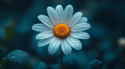 Sunflower bloom with morning dew macro high resolution hd picture