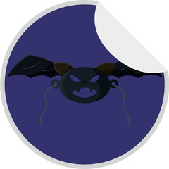 Isolated vampire icon halloween illustration