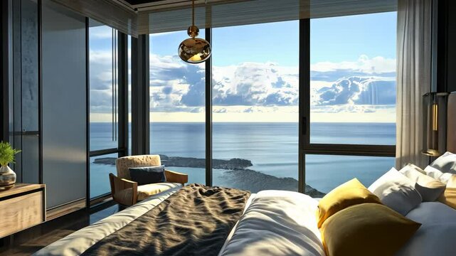 Condo or hotel accommodation with views of Chicago and Lake Michigan