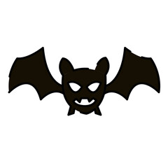 Isolated bat icon halloween illustration