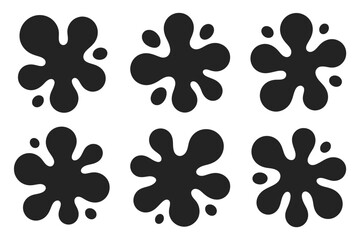 Black ink splatter vector design graphic element