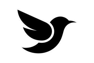 Bird logo design flying animal vector illustration