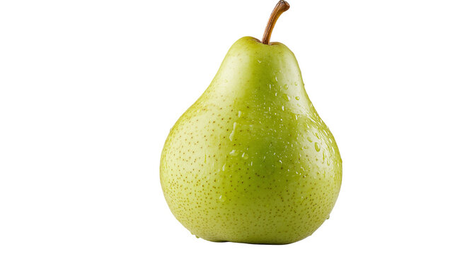 fresh pear fruit  isolated on white background , transparent png 