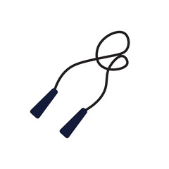 Jump rope fitness icon. Vector