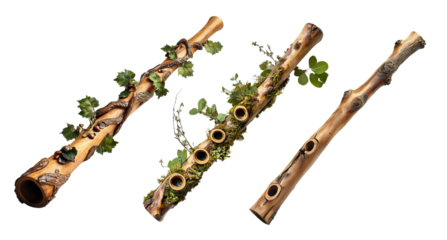 Dryad living wooden flute that plays forest melodies