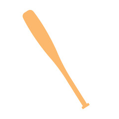 Baseball bat flat design. Vector