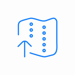 arrow pointing up location icon sign vector